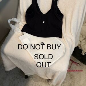 SOLD OUT…Do NOT BUY. Lululemon Align Tank Top Black with Lululemon Tote bag